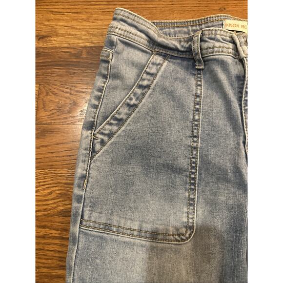 Knox Rose Jeans Blue Utility Patch Pocket Size 6 Flared - Picture 5 of 16